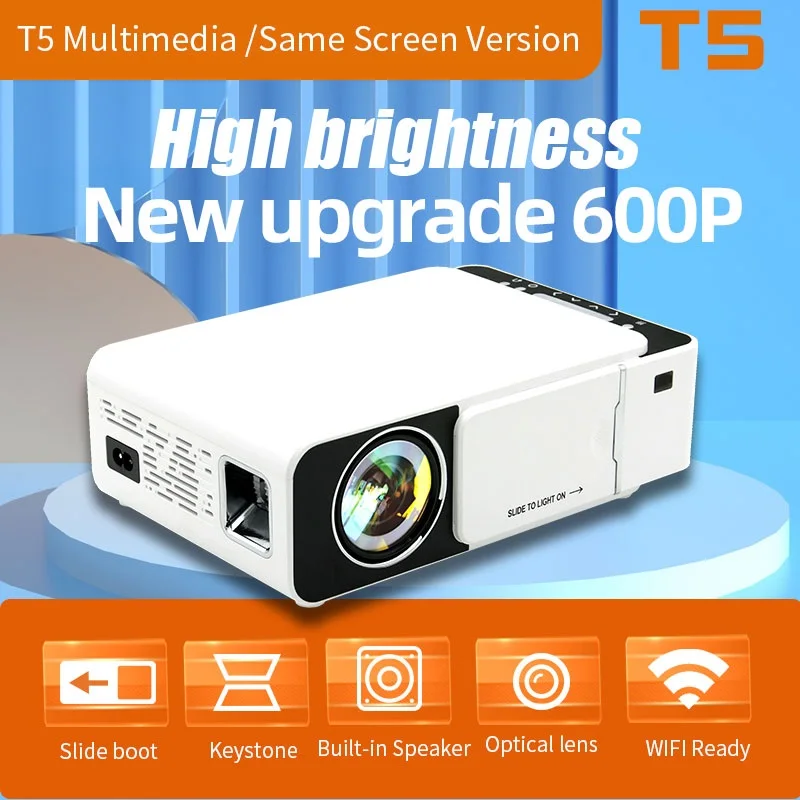 Портативный проектор T5 Mini, 1080P HD видео, 3500 люмен, домашний кинотеатр, USB Wi-Fi видеопроектор, Бесплатная доставка!
Портативный проектор T5 Mini, 1080P HD видео, 3500 люмен, домашний кинотеатр, USB Wi-Fi видеопроектор, Бесплатная доставка!