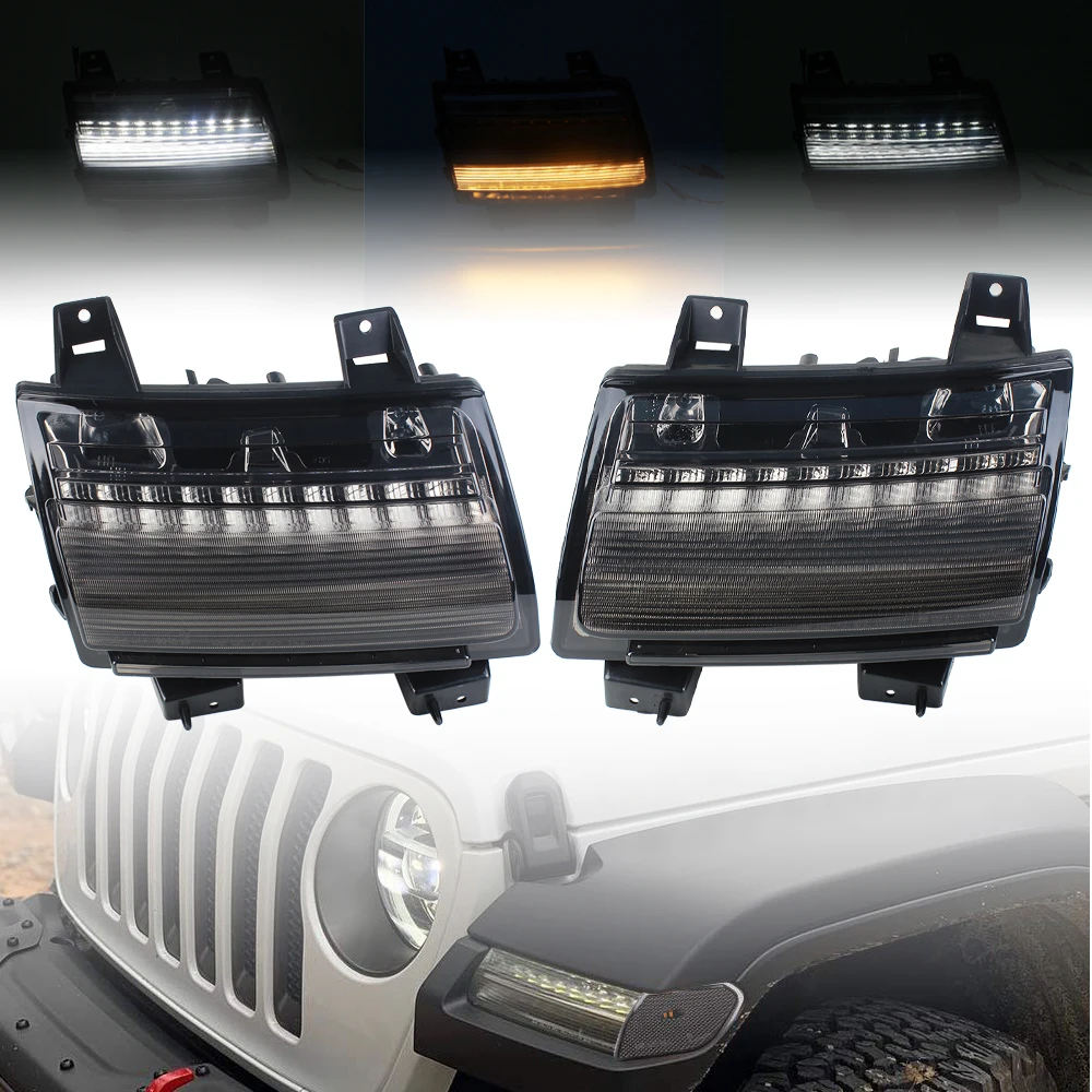 For Wrangler jl Fender Lights Led Turn Signals LED New Daytime Running White DRL for Jeep JL USA version LOW Configuration
For Wrangler jl Fender Lights Led Turn Signals LED New Daytime Running White DRL for Jeep JL USA version LOW Configuration