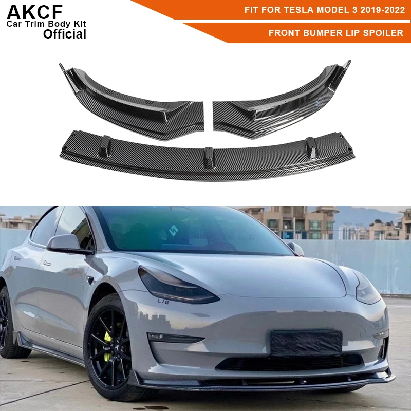 For Tesla Model 3 2019-2022 Carbon Fiber Car Front Bumper Diverter Spoiler Black FRP Front Bumper Lip Spoiler Body Kit
For Tesla Model 3 2019-2022 Carbon Fiber Car Front Bumper Diverter Spoiler Black FRP Front Bumper Lip Spoiler Body Kit