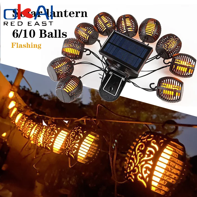 Solar Outdoor Lantern Flame Light Garden LED Flashing String Light String Solar Light Waterproof Hanging Light for Decorating
Solar Outdoor Lantern Flame Light Garden LED Flashing String Light String Solar Light Waterproof Hanging Light for Decorating