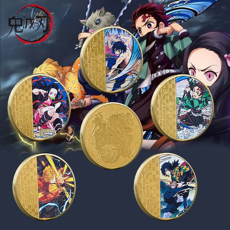 New Style 40mm*3mm Demon Slayer Anime Cartoon Children's Memorial TExquisite Anime Collect Gifts Commemorative Coin Collection
New Style 40mm*3mm Demon Slayer Anime Cartoon Children's Memorial TExquisite Anime Collect Gifts Commemorative Coin Collection