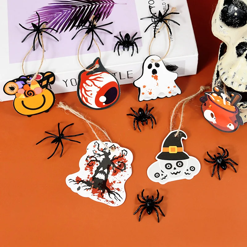 Halloween Paper Hanging Tag Horror Pumpkin Ghost Skull Head Hanging Pendants For Home Halloween Party DIY Decoration Supplies
Halloween Paper Hanging Tag Horror Pumpkin Ghost Skull Head Hanging Pendants For Home Halloween Party DIY Decoration Supplies
