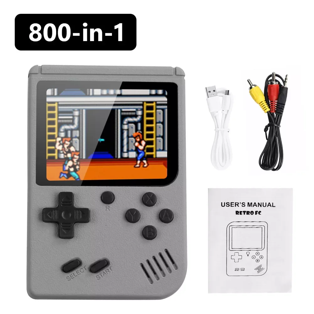 800 Games Mini Handheld Game Player For Child Adult Game Boy 3.0 Inch Color LCD Screen Gameboy Electronic Game Console
800 Games Mini Handheld Game Player For Child Adult Game Boy 3.0 Inch Color LCD Screen Gameboy Electronic Game Console