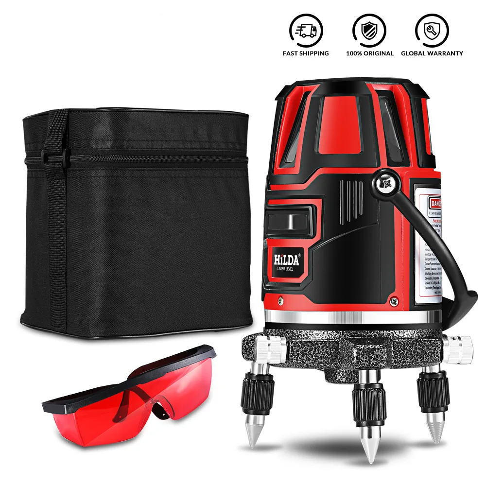 5 Lines Laser Level Red Laser Beam LineSelf-Leveling Horizontal&Vertical 360 Degree Rotatable Higher Visibility
5 Lines Laser Level Red Laser Beam LineSelf-Leveling Horizontal&Vertical 360 Degree Rotatable Higher Visibility