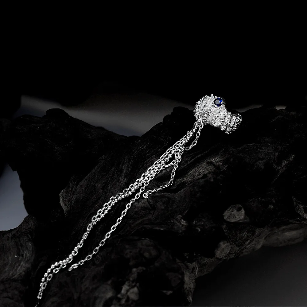 Youth of Vigor Solid 925 Silver Naturalistic Matte CZ Ear Cuffs Long Chain Original Woman Earrings E1221 1 Piece
Youth of Vigor Solid 925 Silver Naturalistic Matte CZ Ear Cuffs Long Chain Original Woman Earrings E1221 1 Piece