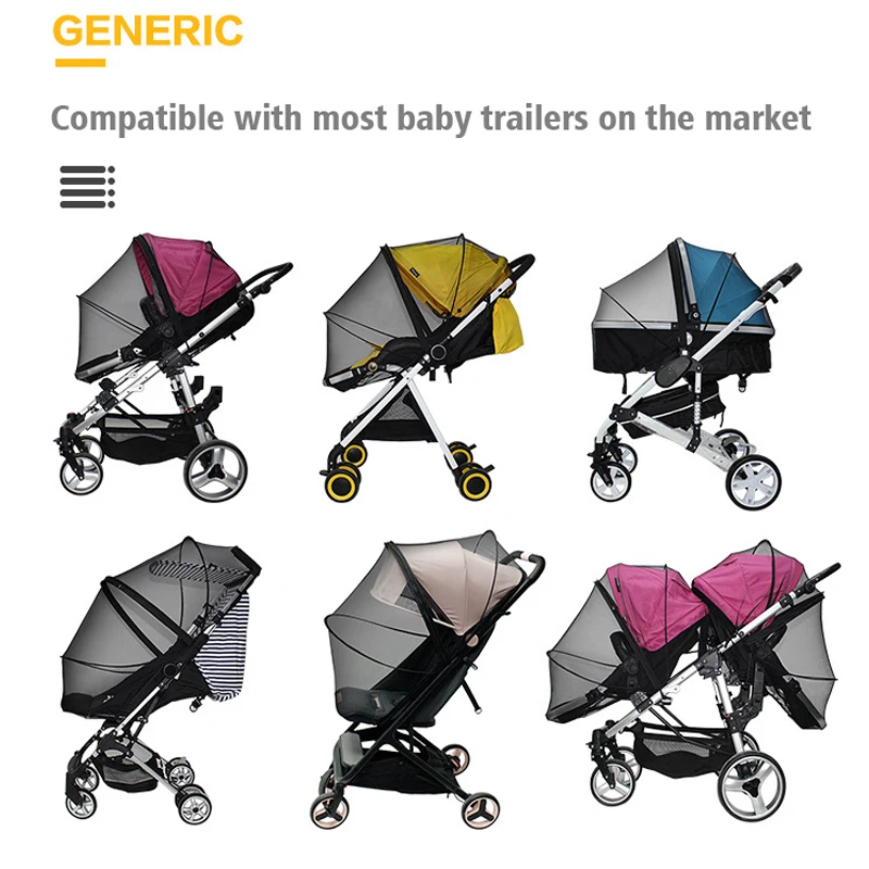Summer Mosquito Net Stroller Mesh Flying Insect Protection Mesh Accessories for Yoyo Yoya Plus Bugaboo Cybex and 99% Car Seat
Summer Mosquito Net Stroller Mesh Flying Insect Protection Mesh Accessories for Yoyo Yoya Plus Bugaboo Cybex and 99% Car Seat