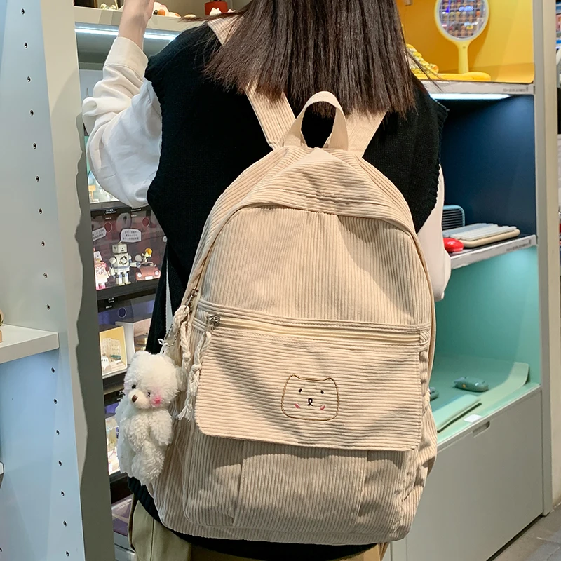2022 Fashion Backpack Women Bags Corduroy Student Desigenr Schoolbag Teenager Travel Laptop Mochilas
2022 Fashion Backpack Women Bags Corduroy Student Desigenr Schoolbag Teenager Travel Laptop Mochilas