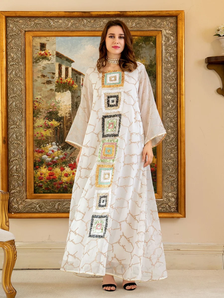 Eid Mubarak мусульманское платье-абайя Макси женское шифоновое платье с вышивкой бисером Турция Дубай Исламская абайя платье Caftan Новый кардиган
Eid Mubarak мусульманское платье-абайя Макси женское шифоновое платье с вышивкой бисером Турция Дубай Исламская абайя платье Caftan Новый кардиган