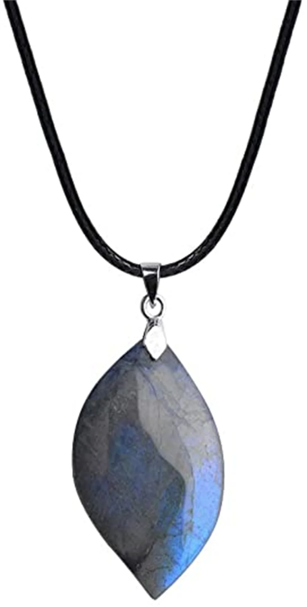 Irregular Natural Labradorite Necklace Healing Crystal Moon Stone Free Form Leaf Shape Gemstone Pendant
Irregular Natural Labradorite Necklace Healing Crystal Moon Stone Free Form Leaf Shape Gemstone Pendant