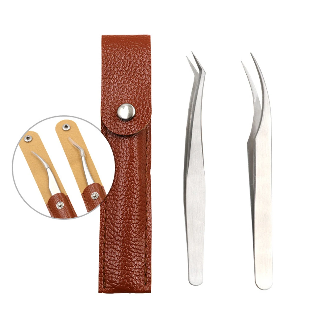 1pc Precision Tweezers With Leather Case Stainless Steel Tweezers Anti-Static Tweezers For Cosmetic Electronics Watches Jewelry
1pc Precision Tweezers With Leather Case Stainless Steel Tweezers Anti-Static Tweezers For Cosmetic Electronics Watches Jewelry