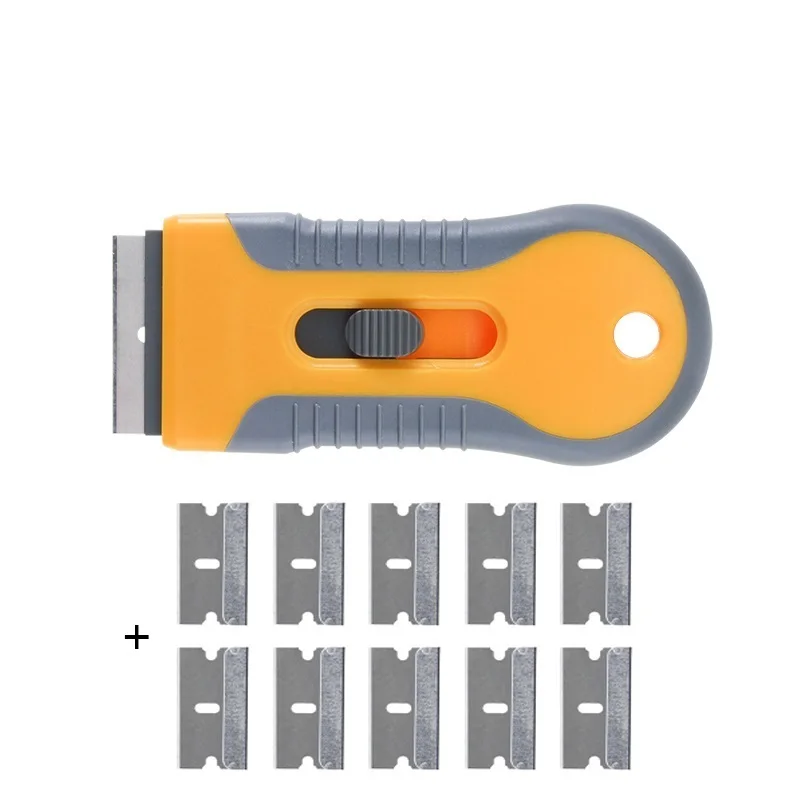 Scraper Spatula Razor Scraper 10pcs Razor Blades Car Auto Sticker Glue Remover Window Tint Tools Utility Knife
Scraper Spatula Razor Scraper 10pcs Razor Blades Car Auto Sticker Glue Remover Window Tint Tools Utility Knife