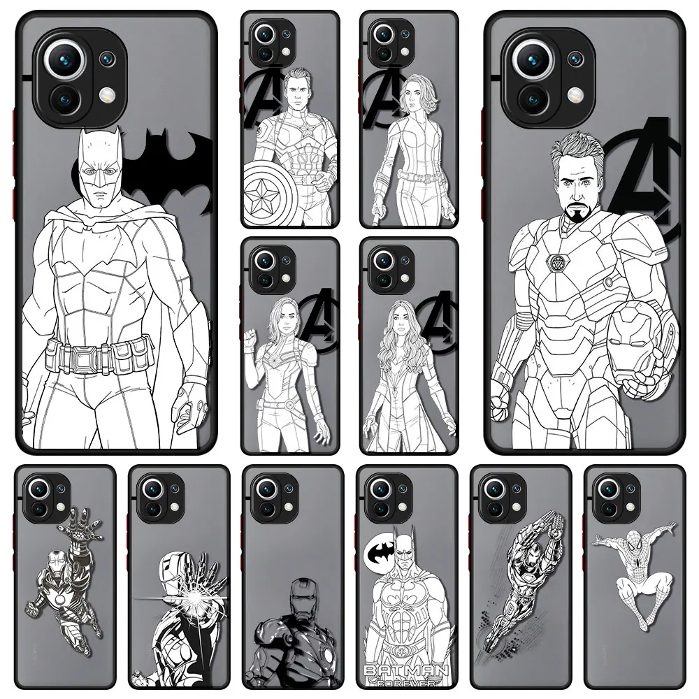 Marvel Sketch Iron Man Case for Mi Poco X3 NFC 11 Lite 10T Pro 11T 12 Matte Waterproof M3 F3 9T 10 F1 12X Clear SmartPhone Funda
Marvel Sketch Iron Man Case for Mi Poco X3 NFC 11 Lite 10T Pro 11T 12 Matte Waterproof M3 F3 9T 10 F1 12X Clear SmartPhone Funda