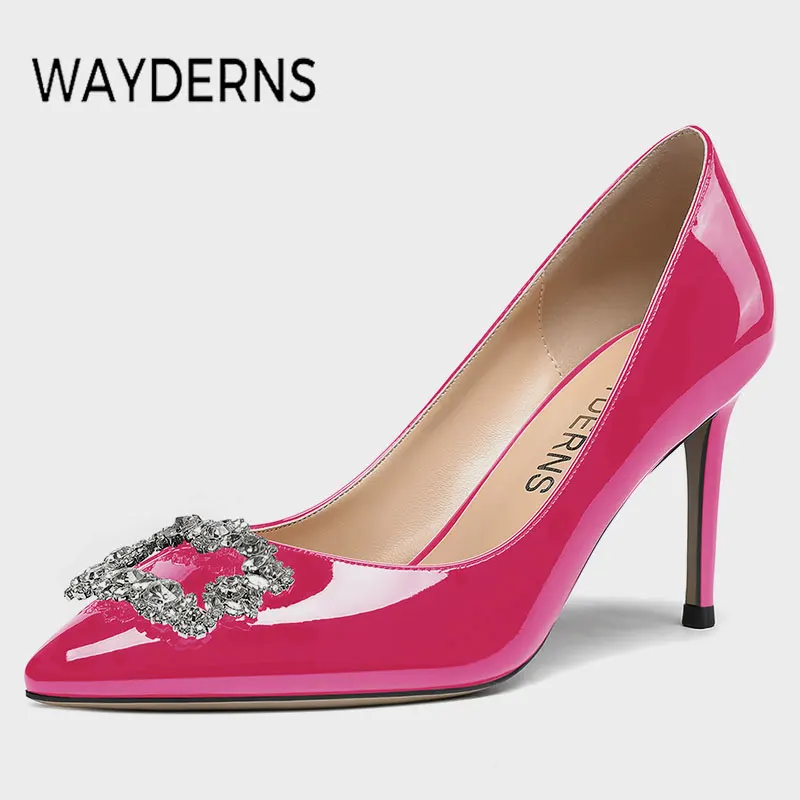 WAYDERNS New Women'S Pumps Thin Heels Summer Women Shoes Fashion Mental Decoration Pointed Toe Female Footwear Size 35-43
WAYDERNS New Women'S Pumps Thin Heels Summer Women Shoes Fashion Mental Decoration Pointed Toe Female Footwear Size 35-43