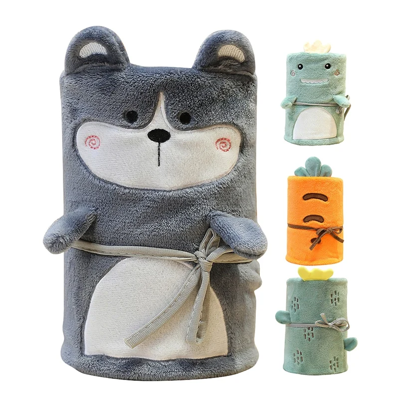 LBER Flannel Blanket Quilt Cute Cartoon Animal Air Conditioning Blanket Roll Blanket Nap Blanket Can Be Stored
LBER Flannel Blanket Quilt Cute Cartoon Animal Air Conditioning Blanket Roll Blanket Nap Blanket Can Be Stored