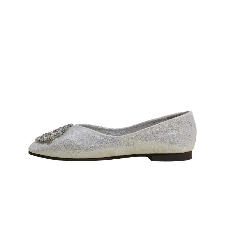 "Qianshuyi 2024 Vintage Slip-On Flats for Commuting Women's Silver Rhinestone Loafers Soft Sole Free Shipping
"Qianshuyi 2024 Vintage Slip-On Flats for Commuting Women's Silver Rhinestone Loafers Soft Sole Free Shipping