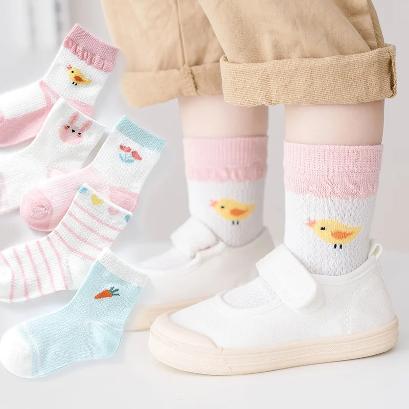 5Pairs/lot Summer Baby Girls SocksBreathable Thin Mesh Kids Boy Girls Sock Cartoon Flower Cotton Striped Socks
5Pairs/lot Summer Baby Girls SocksBreathable Thin Mesh Kids Boy Girls Sock Cartoon Flower Cotton Striped Socks