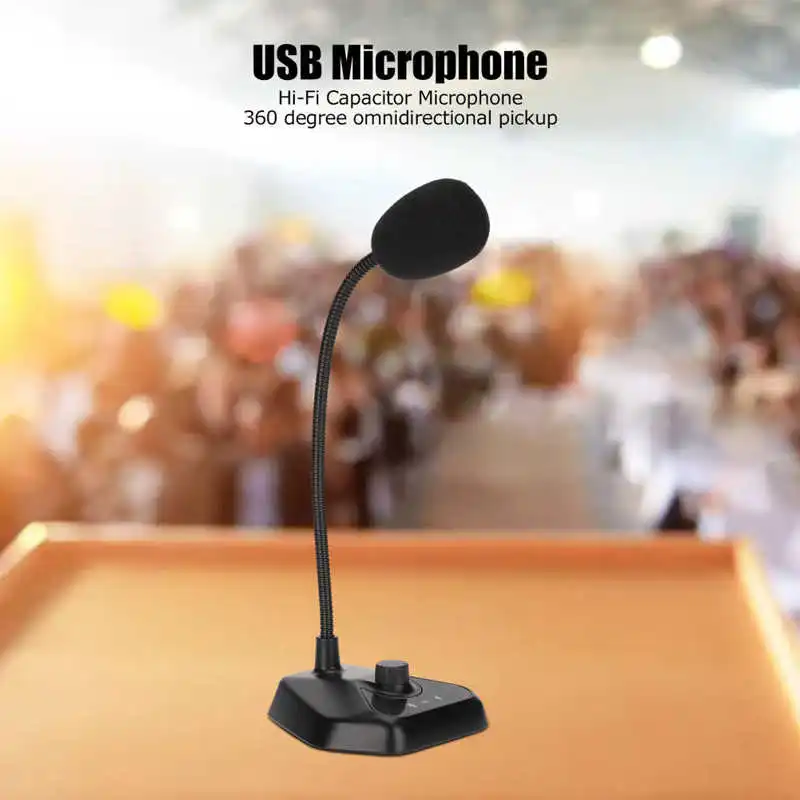 Microphone Gooseneck 360 Degree Omnidirectional Pickup Conference Computer Game Live Capacitive USB Wired Microphone hot
Microphone Gooseneck 360 Degree Omnidirectional Pickup Conference Computer Game Live Capacitive USB Wired Microphone hot