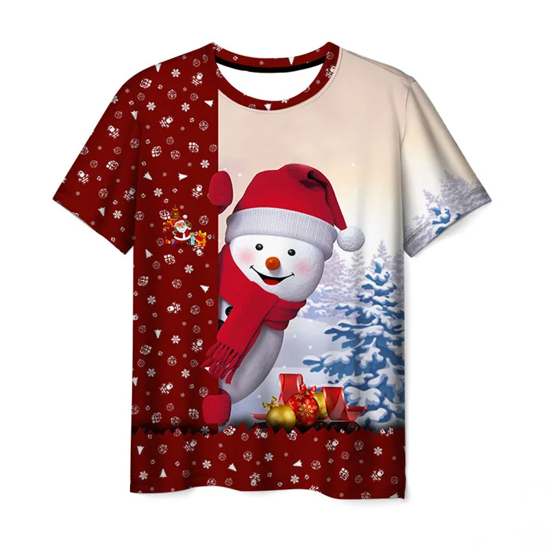6XL Plus Size Men's Clothing Christmas T-Shirts Short Sleeve 3D Santa Claus And Snowman Printing Cartoon Man Tops Tees Oversized
6XL Plus Size Men's Clothing Christmas T-Shirts Short Sleeve 3D Santa Claus And Snowman Printing Cartoon Man Tops Tees Oversized
