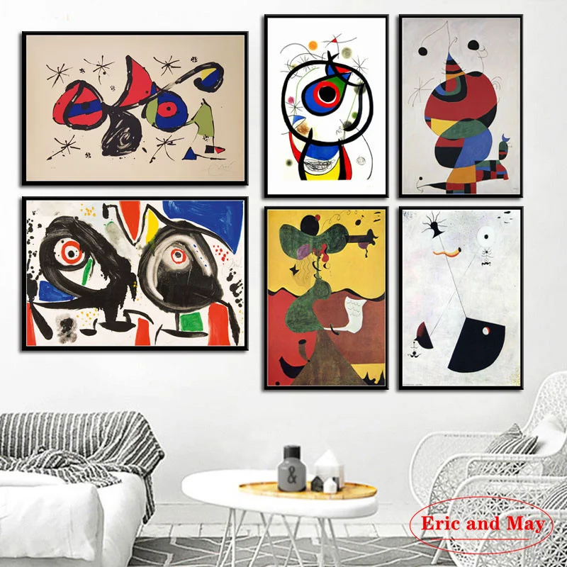 Абстрактная настенная абстрактная картина с изображением Жоан Миро
Абстрактная настенная абстрактная картина с изображением Жоан Миро