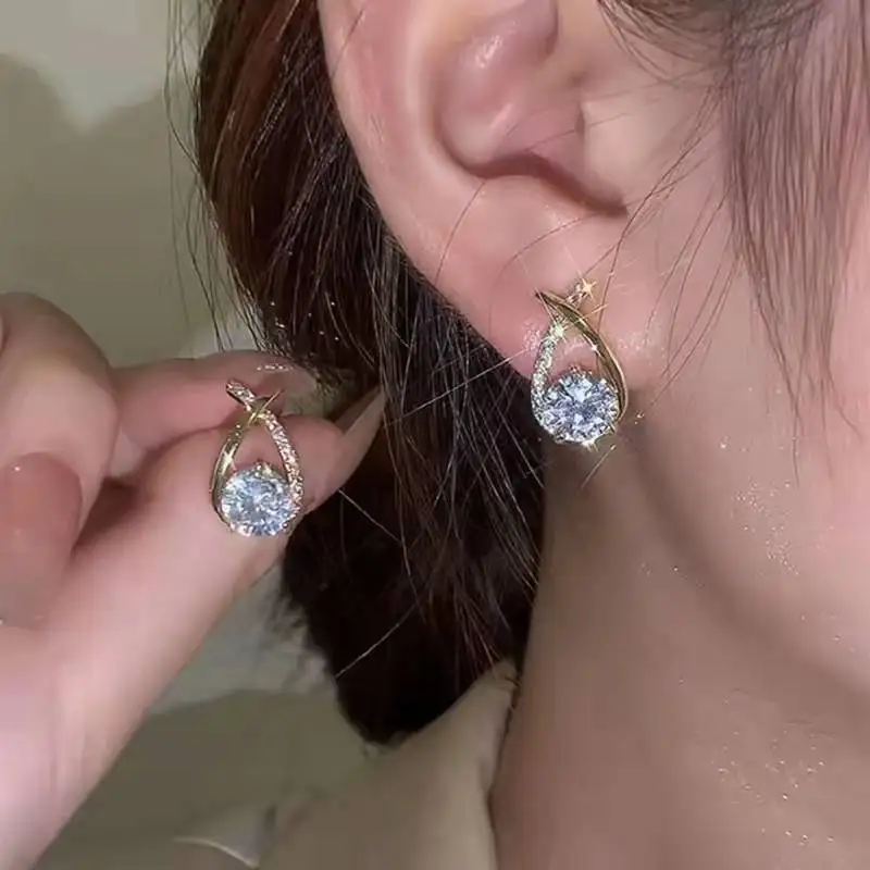 Luxury Mermaid InlaidCrossed zircon diamonds Fragrance Earrings Fashion Trendy Temperament Girl Party Jewelry Gift 2022
Luxury Mermaid InlaidCrossed zircon diamonds Fragrance Earrings Fashion Trendy Temperament Girl Party Jewelry Gift 2022