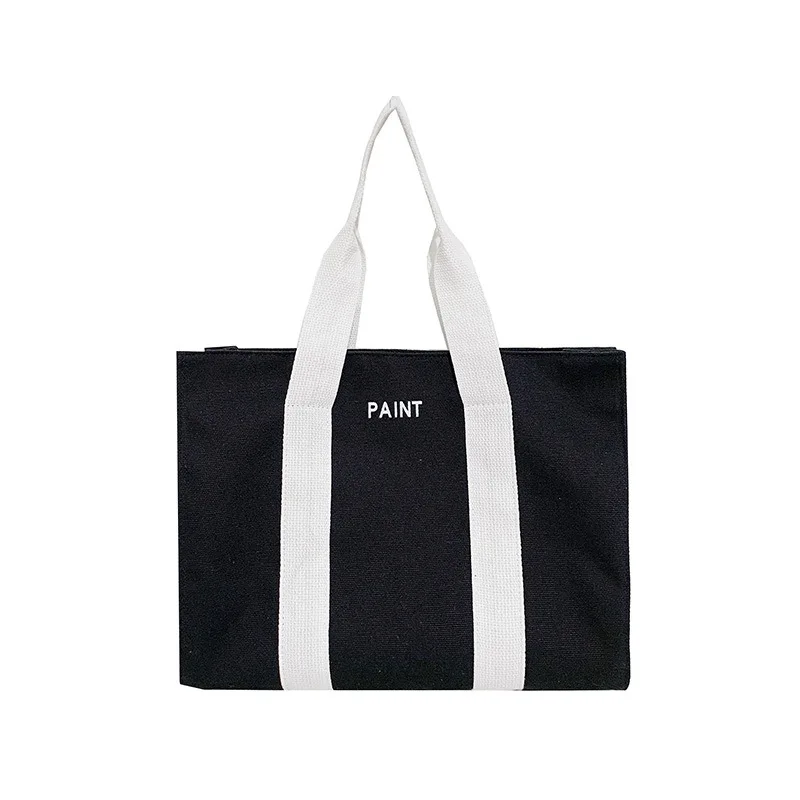 

Women Canvas Tote Shopping Bag Casual Letters Paint Messenger Bag Cloth Crossbody Bag Ladies Handbag Eco Grocery Shopper Bolsas