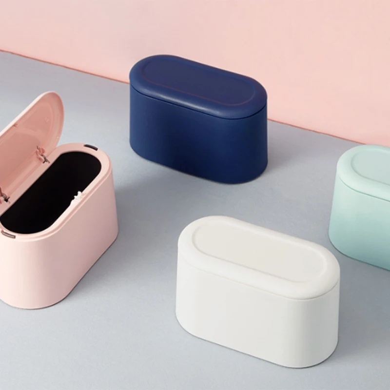 Mini Desktop Waste Bins Plastic Nordic Style Home Clean Garbage Bathroom Trash Can Spring Cover Press Type Storage Box
Mini Desktop Waste Bins Plastic Nordic Style Home Clean Garbage Bathroom Trash Can Spring Cover Press Type Storage Box