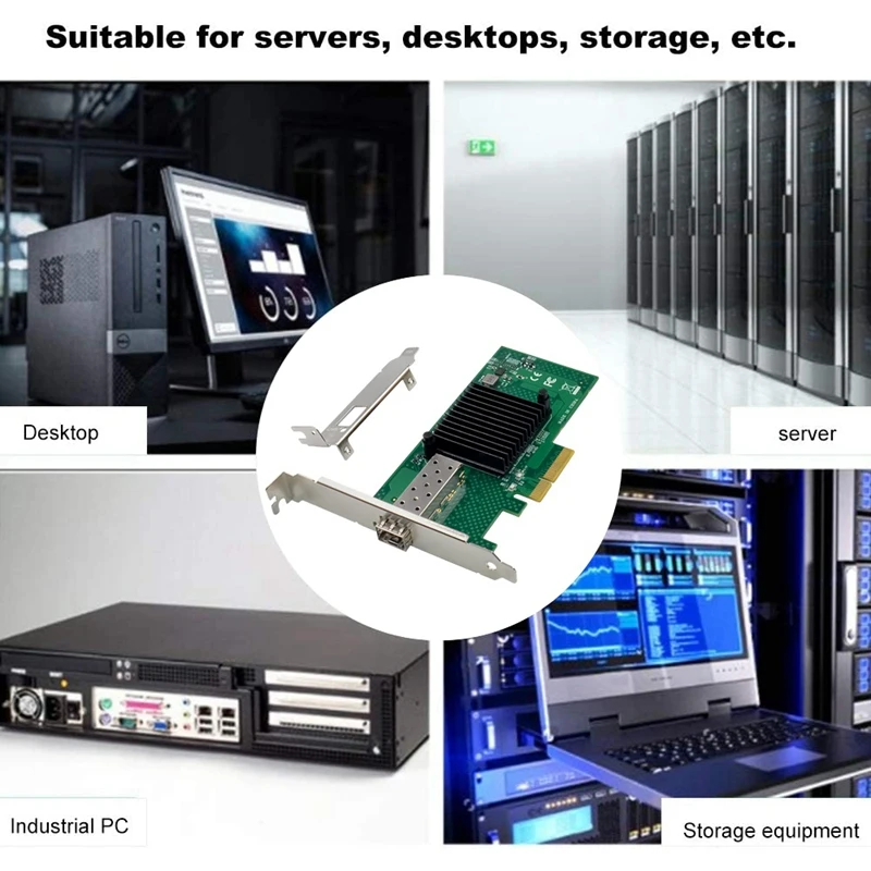 X520-SR1 10 гигабитная однопортовая SFP Серверная сетевая карта 82599EN E10G41BFSR Серверная сетевая карта
X520-SR1 10 гигабитная однопортовая SFP Серверная сетевая карта 82599EN E10G41BFSR Серверная сетевая карта
