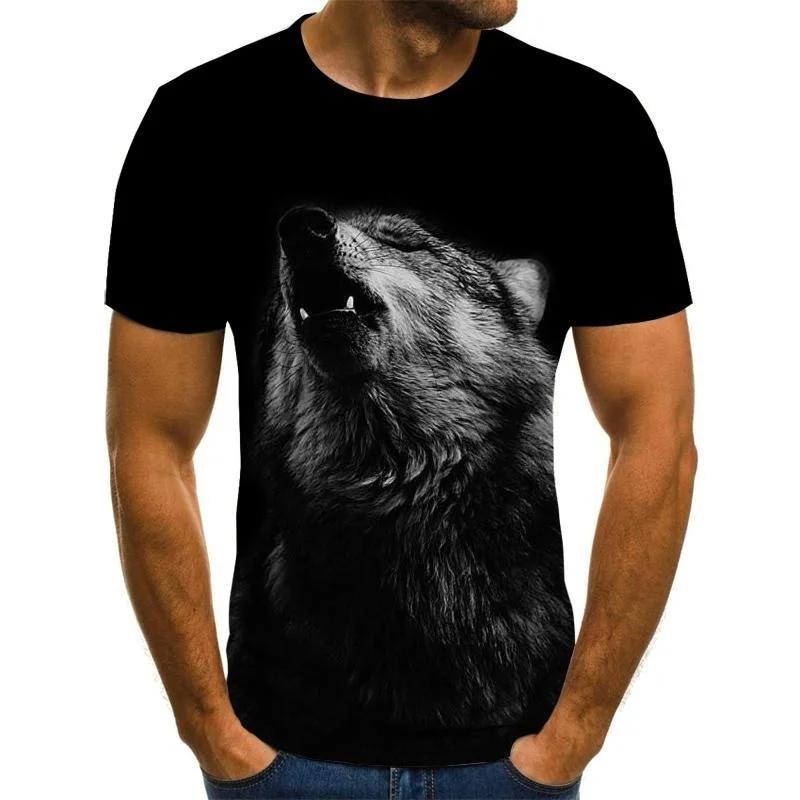 Summer man t-shirt, wolf animal print, short sleeve casual shirt, round collar, big boy t-shirt, street shirts
Summer man t-shirt, wolf animal print, short sleeve casual shirt, round collar, big boy t-shirt, street shirts