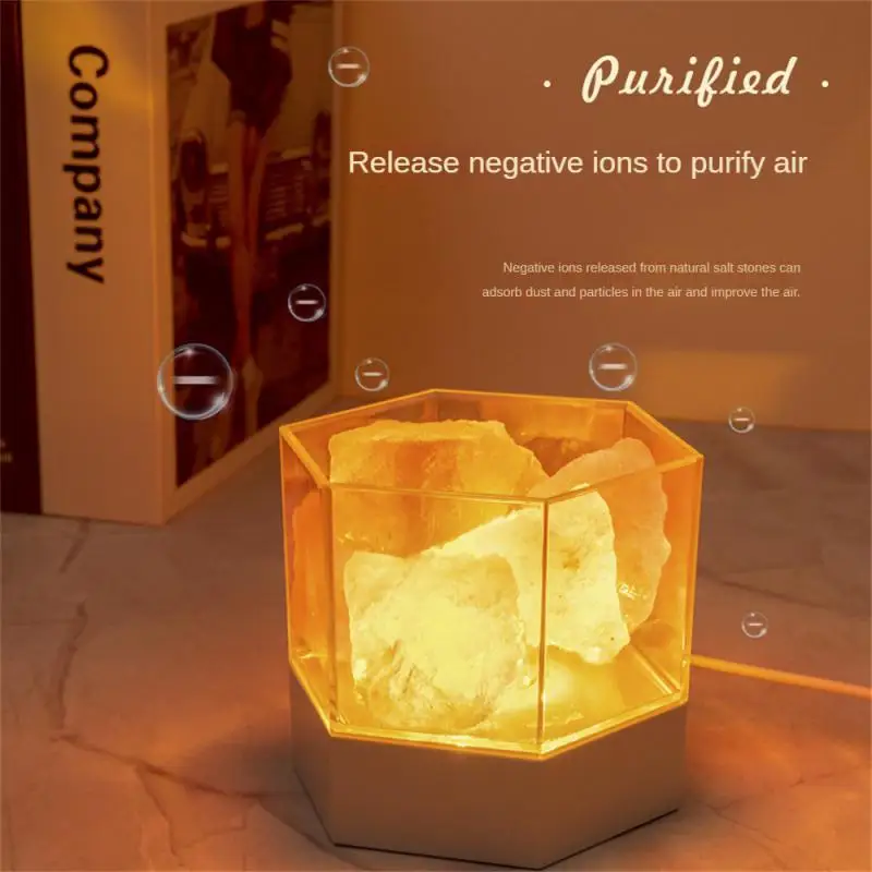 Air Purification Night Light USB Aromatherapy Salt Stone Lamp Bedroom Aromatic Salt Lamp
Air Purification Night Light USB Aromatherapy Salt Stone Lamp Bedroom Aromatic Salt Lamp