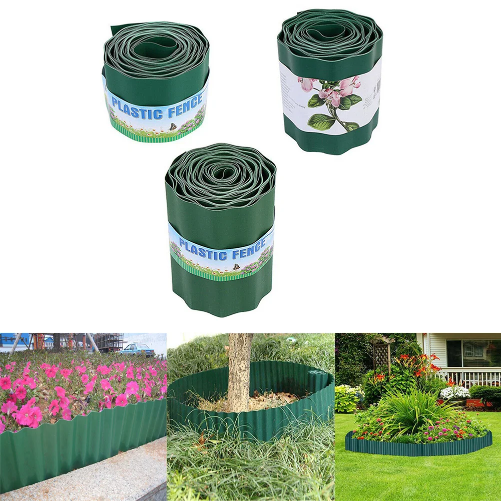 

Plastic Garden Grass Fence Path Lawn Wall Edge Gravel Border Tool Landscape Grass Fence Road Grass Wall Edge For Garden