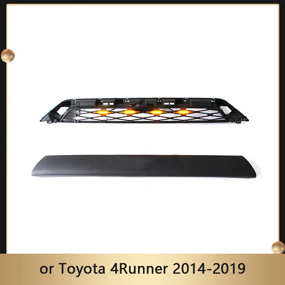Car Front Grill For Toyota 4Runner 2014-2019 Modified Bumper Mesh TRD Pro Grilles Front Racing Grill With 4 Lamps And Name
Car Front Grill For Toyota 4Runner 2014-2019 Modified Bumper Mesh TRD Pro Grilles Front Racing Grill With 4 Lamps And Name