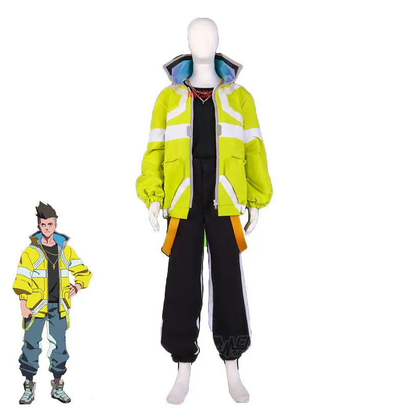Anime CYBERPUNK EDGERUNNERS David Martinez Cosplay Costume Fancy Party Suit Coat Shirt Pants Halloween Uniforms Custom Made
Anime CYBERPUNK EDGERUNNERS David Martinez Cosplay Costume Fancy Party Suit Coat Shirt Pants Halloween Uniforms Custom Made