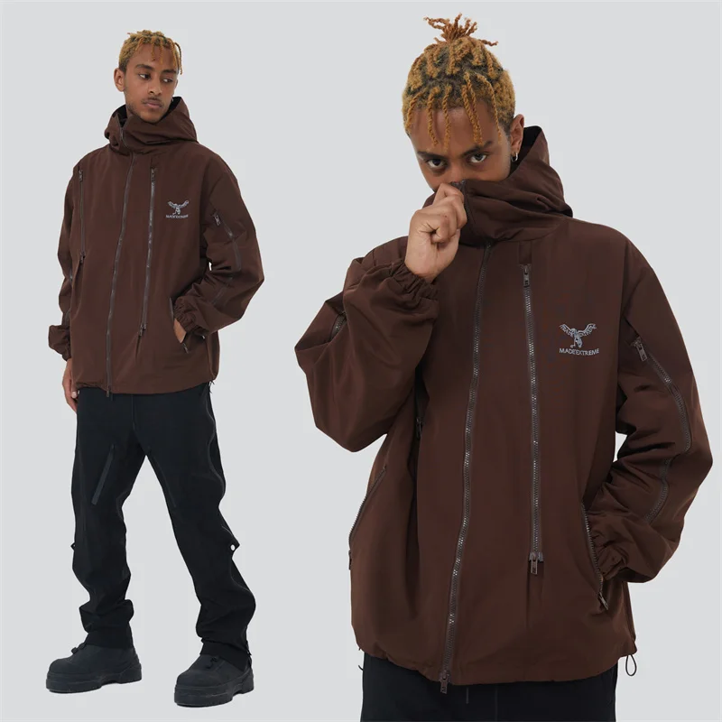 2022 Vintage Windbreaker Hooded Jacket Skull Eagle Embroidery Oversized Streetwear Hip Hop Multi-pocket Zipper Jackets Coat
2022 Vintage Windbreaker Hooded Jacket Skull Eagle Embroidery Oversized Streetwear Hip Hop Multi-pocket Zipper Jackets Coat