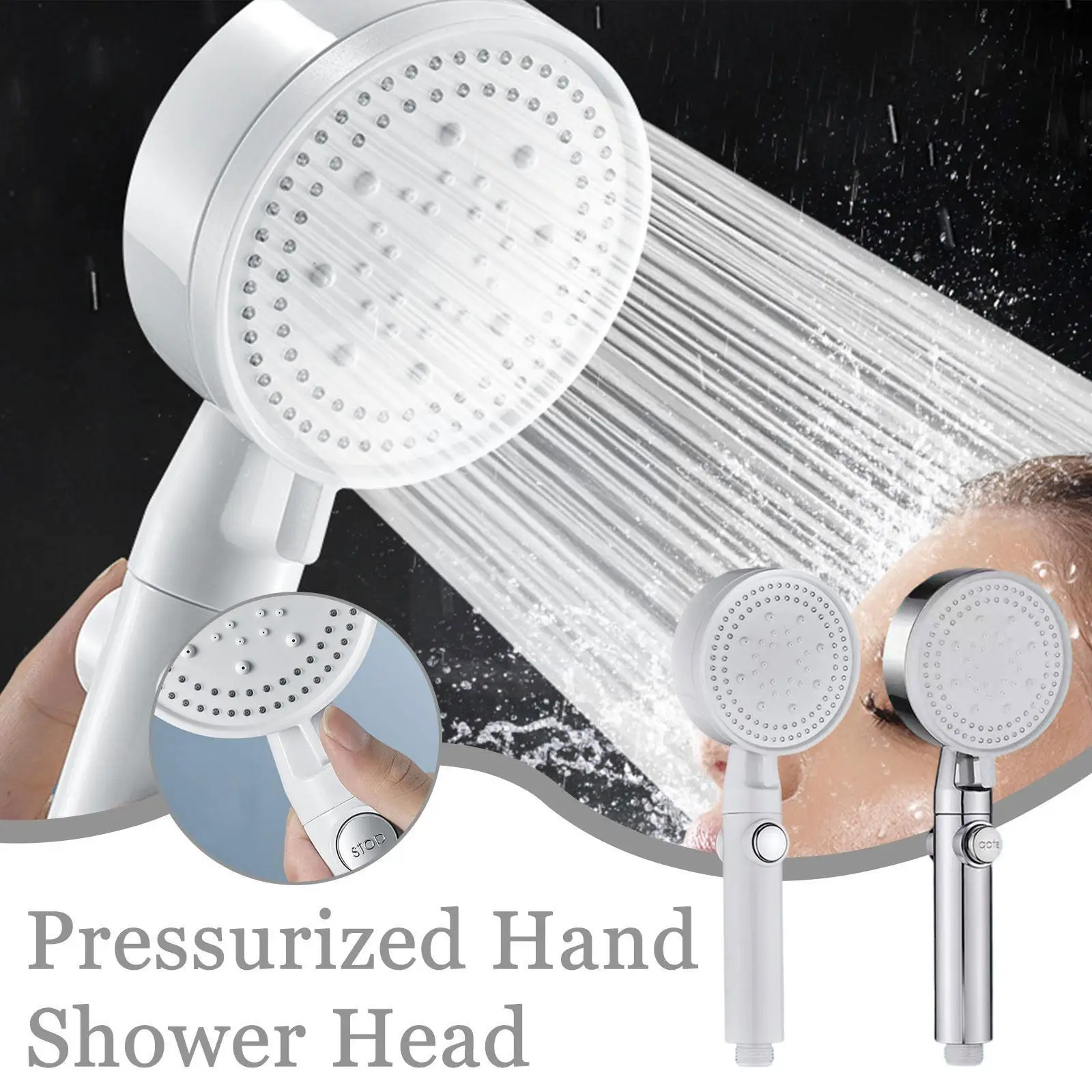 5 Modes Adjustable Bath Shower Head High Pressure Water Eco Water Accessories Stop Bathroom Saving Showerhead Shower C7X7
5 Modes Adjustable Bath Shower Head High Pressure Water Eco Water Accessories Stop Bathroom Saving Showerhead Shower C7X7
