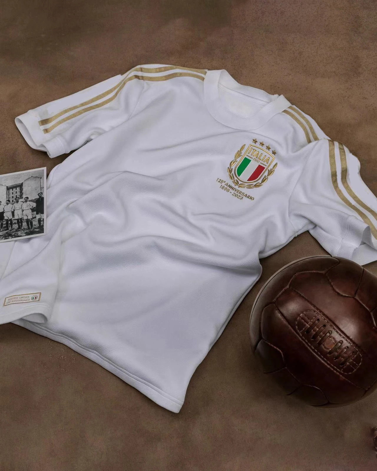 

2023 Summer Men's Short Sleeve Italian National 125th Anniversary Football Commemorative Jersey Custom Jersey