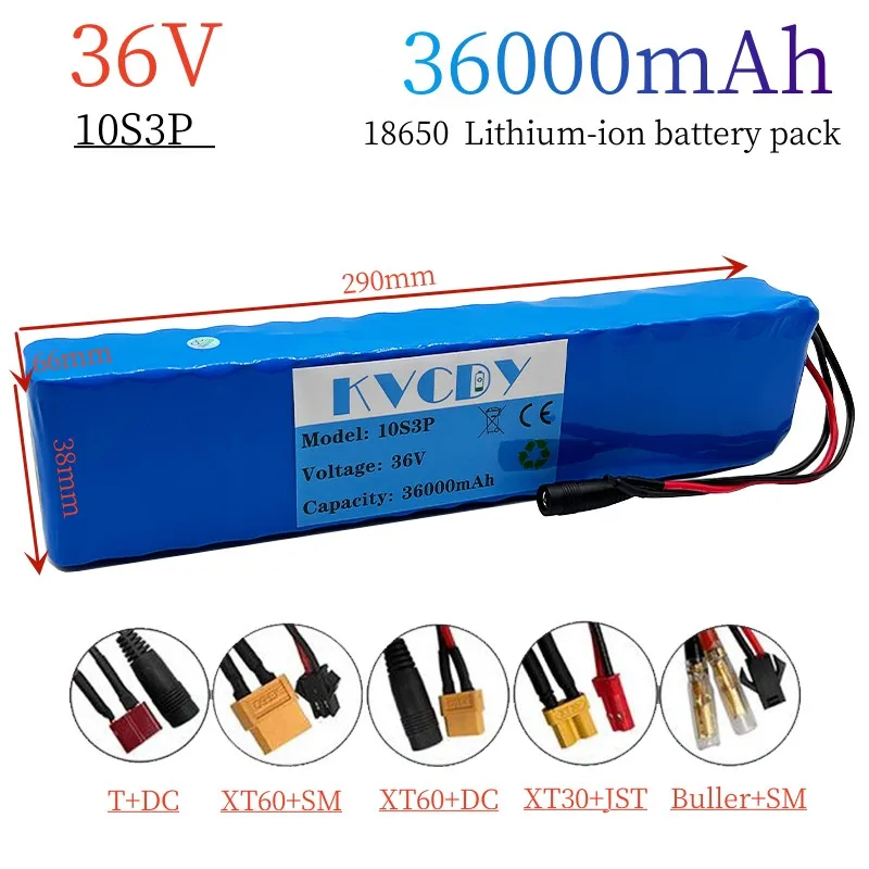 10S3P 36V 36Ah Battery ebike battery pack 18650 Li-Ion Batteries 350W 500W For High Power electric scooter Motorcycle Scooter
10S3P 36V 36Ah Battery ebike battery pack 18650 Li-Ion Batteries 350W 500W For High Power electric scooter Motorcycle Scooter