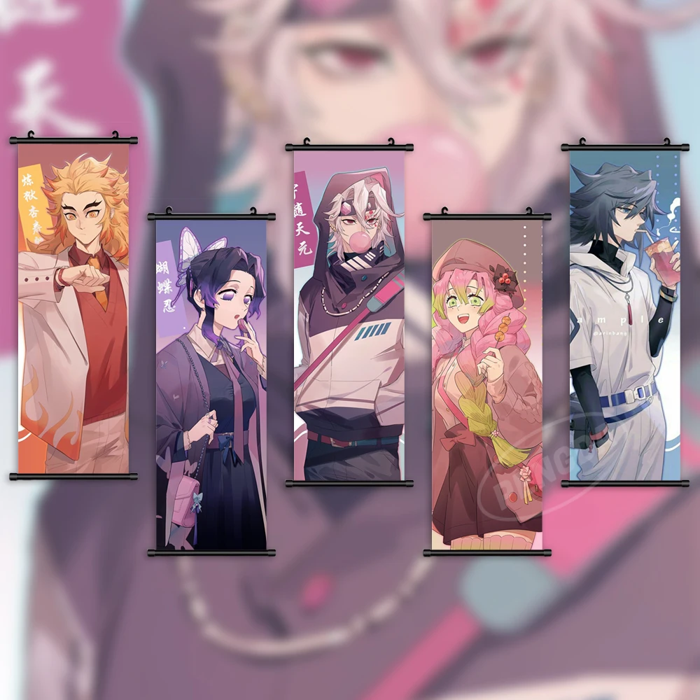 Home Decor Anime Hanging Demon Slayer Poster Kanroji Mitsuri Canvas Wall Art Kochou Shinobu Printed Painting Scroll Living Room
Home Decor Anime Hanging Demon Slayer Poster Kanroji Mitsuri Canvas Wall Art Kochou Shinobu Printed Painting Scroll Living Room