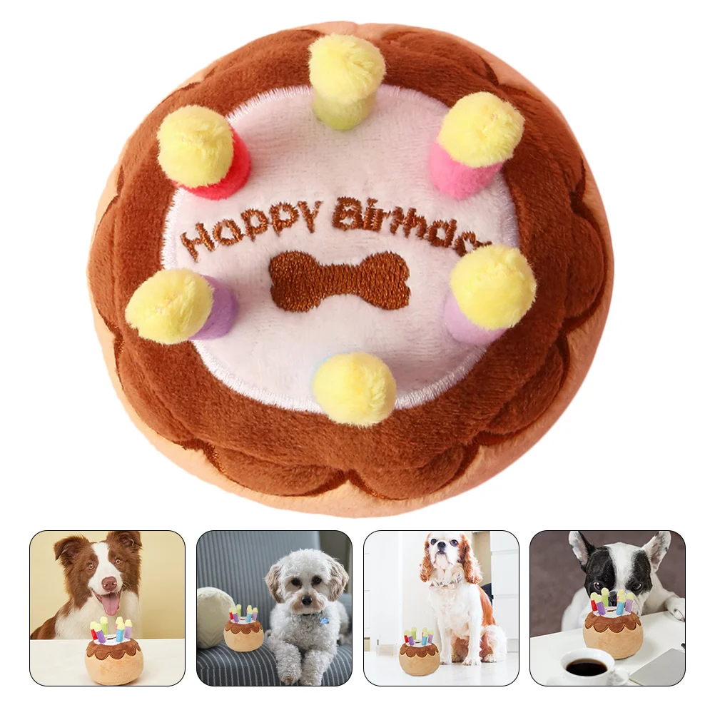 Toy Dog Toys Plush Cake Birthday Pet Chew Puppysmall Teething Grinding Play Bite Chewing Dogsfuntearing Squeaky Plaything
Toy Dog Toys Plush Cake Birthday Pet Chew Puppysmall Teething Grinding Play Bite Chewing Dogsfuntearing Squeaky Plaything