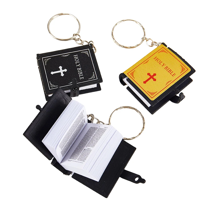 Bible Keychain Pendant English Mini HOLY Bible Keychain Religious Christian Jesus Cross Key Chain Women Prayer God Bless Gift
Bible Keychain Pendant English Mini HOLY Bible Keychain Religious Christian Jesus Cross Key Chain Women Prayer God Bless Gift