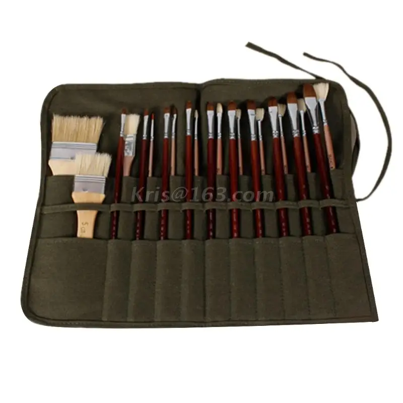 Brush Bag Artist Watercolor Draw Pen Oil Paint Roll Up Canvas Cases Holder Pouch
Brush Bag Artist Watercolor Draw Pen Oil Paint Roll Up Canvas Cases Holder Pouch