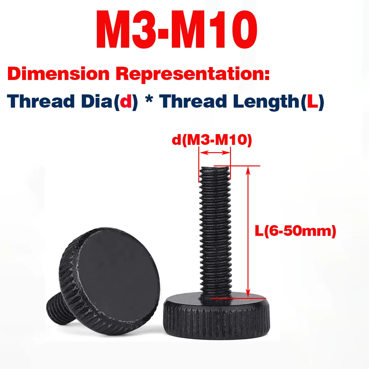 Knurled Thumb Nut / Screws Carbon Steel Plated Black Zinc ,Hand Grip Knob BoltM3-M10
Knurled Thumb Nut / Screws Carbon Steel Plated Black Zinc ,Hand Grip Knob BoltM3-M10