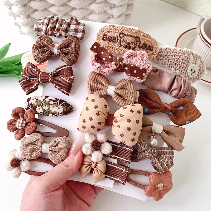 5PCS Set Autumn Winter Milk Coffee Color Flower Bow Cute Hair Clip For Baby Girl Children Kawaii Knitting Hairpin Accessories
5PCS Set Autumn Winter Milk Coffee Color Flower Bow Cute Hair Clip For Baby Girl Children Kawaii Knitting Hairpin Accessories