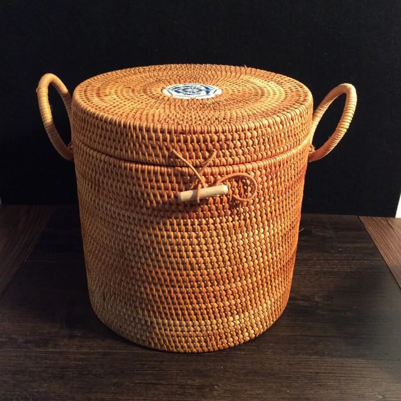 Double Side Handles Wicker Basket With Lid Storage Basket Natural Rattan Stationery Organizer Beautiful Practical Picnic Basket
Double Side Handles Wicker Basket With Lid Storage Basket Natural Rattan Stationery Organizer Beautiful Practical Picnic Basket