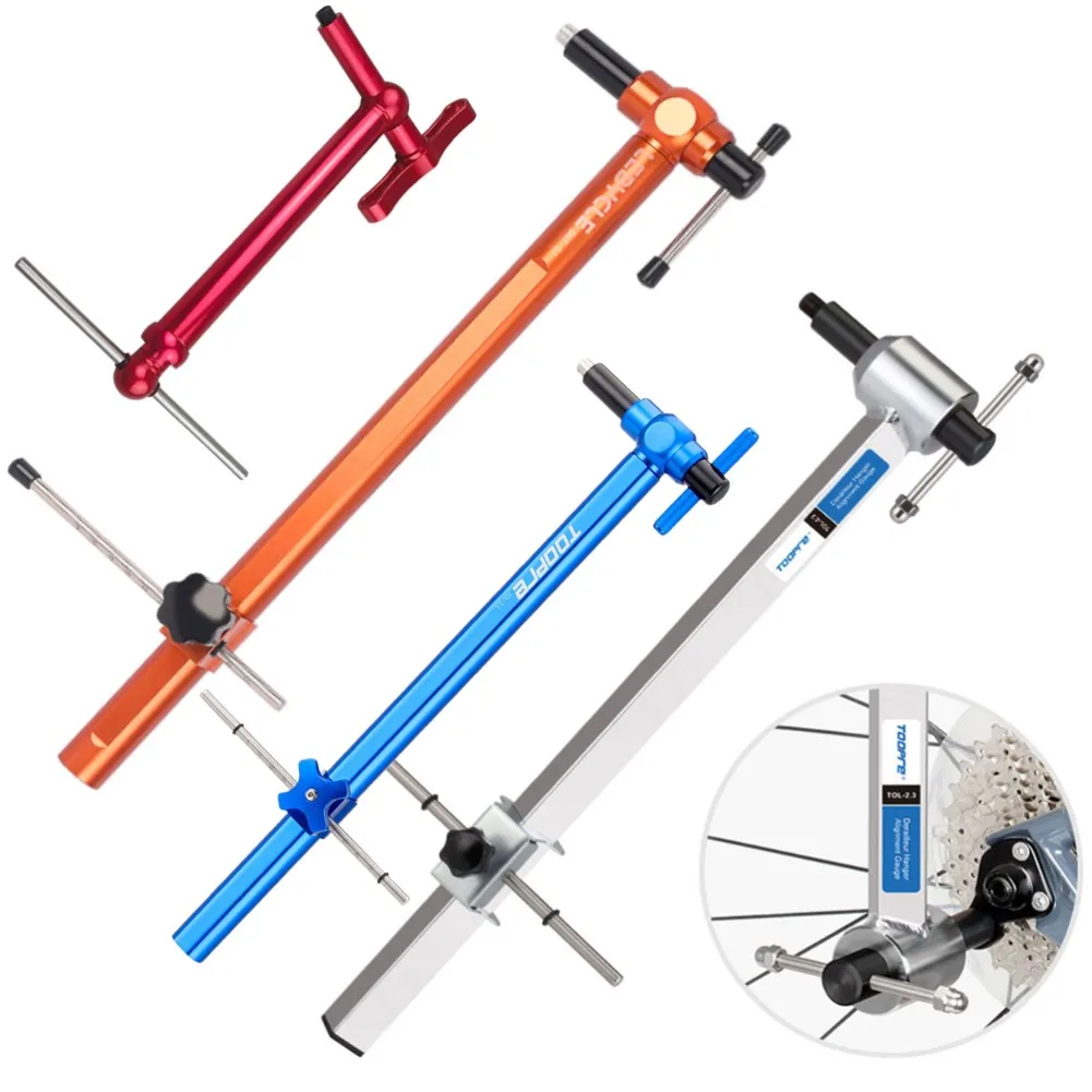 Bike Hook Aligner Tool Kit Bicycle Derailleur Hanger Alignment Tool for Mountain Road Bike 20-29'' Wheel MTB Cycling Repair Tool
Bike Hook Aligner Tool Kit Bicycle Derailleur Hanger Alignment Tool for Mountain Road Bike 20-29'' Wheel MTB Cycling Repair Tool