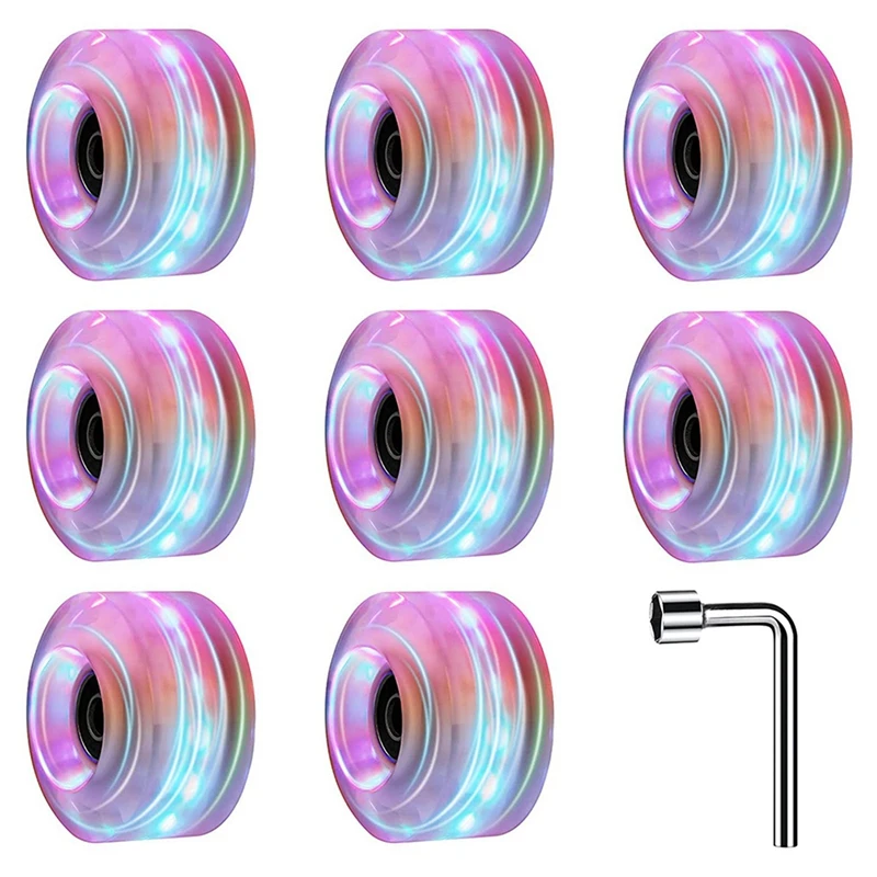 8 Pack 82A Roller Skate Wheels 32mm x 58mm, Outdoor/Indoor Quad Roller Skate Wheels with ABEC-9 Bearing
8 Pack 82A Roller Skate Wheels 32mm x 58mm, Outdoor/Indoor Quad Roller Skate Wheels with ABEC-9 Bearing
