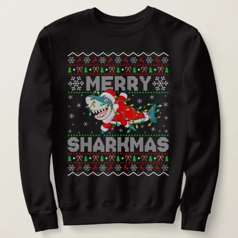 Funny Santa Shark Christmas Lights Ugly Merry Sharkmas Sweatshirt New 100% Cotton Comfortable Casual Mens Hoodie Xmas Streetwear
Funny Santa Shark Christmas Lights Ugly Merry Sharkmas Sweatshirt New 100% Cotton Comfortable Casual Mens Hoodie Xmas Streetwear