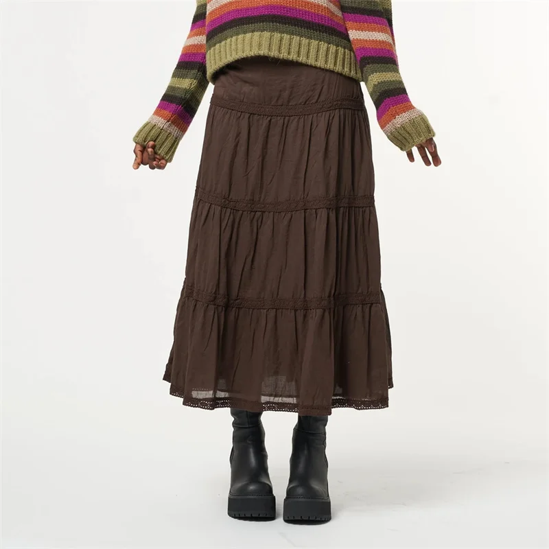 2022 y2k Fairy Grunge Kawaii High-Waist Midi Skirts Vintage Women Korean Harajuku Brown Long Pleated Skirt Retro Goth Clothes
2022 y2k Fairy Grunge Kawaii High-Waist Midi Skirts Vintage Women Korean Harajuku Brown Long Pleated Skirt Retro Goth Clothes