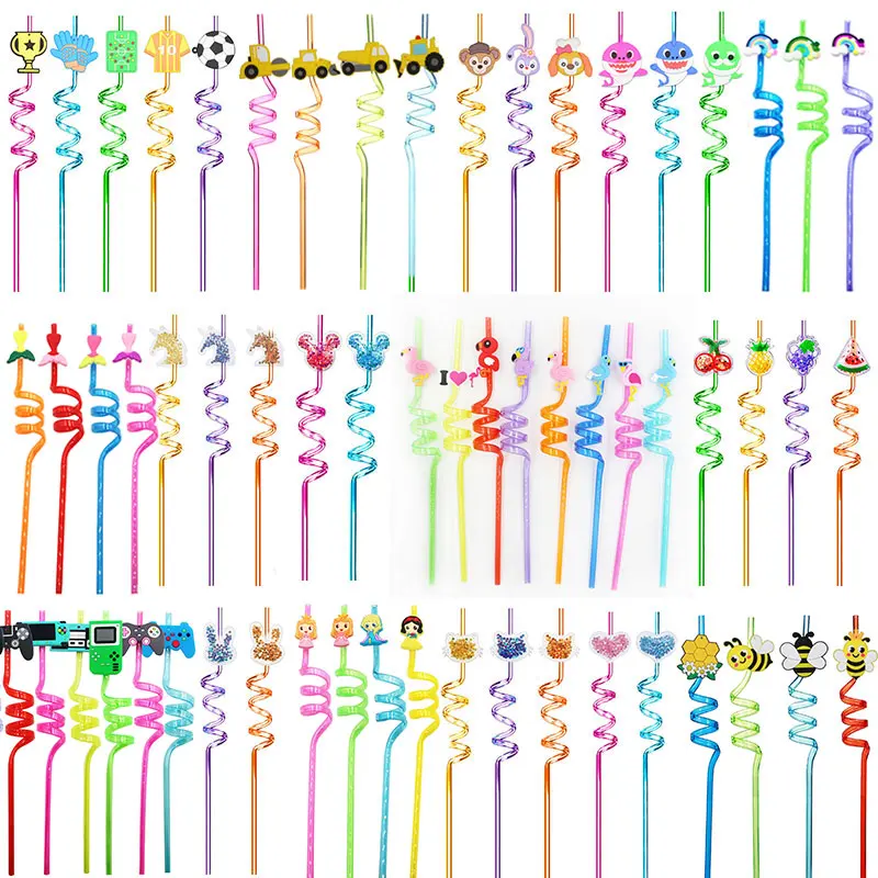 8pcs Cartoon Mouse/bee/unicorn/mermaid/comic Characters/shark/princess/ Fruit/halloween Reusable Plastic Straws Kids Party Decor
8pcs Cartoon Mouse/bee/unicorn/mermaid/comic Characters/shark/princess/ Fruit/halloween Reusable Plastic Straws Kids Party Decor