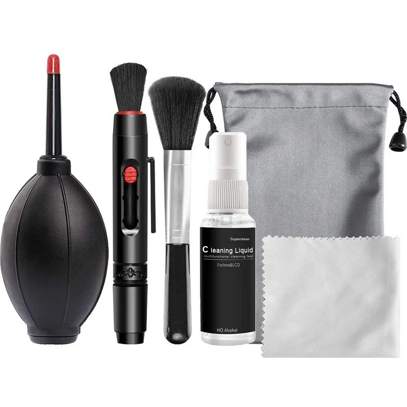 For Canon Nikon Sony Clean Camera Lens Cleaning Kit Dslr Professional Sensor B Photography 6 in 1 Dust Body Tool Lenses Digital
For Canon Nikon Sony Clean Camera Lens Cleaning Kit Dslr Professional Sensor B Photography 6 in 1 Dust Body Tool Lenses Digital
