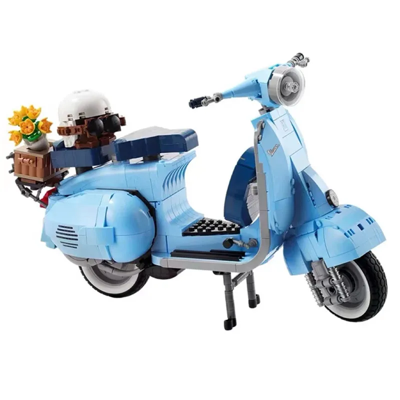 Новинка 1106 шт. Vespa MOC 10298 знаменитый мотоцикл городской мотоцикл собранные строительные блоки кирпичи высокотехнологичные модели игрушки дл...
Новинка 1106 шт. Vespa MOC 10298 знаменитый мотоцикл городской мотоцикл собранные строительные блоки кирпичи высокотехнологичные модели игрушки дл...
